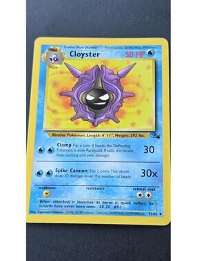 Cloyster 1999 Vintage Pokemon Card 50 HP